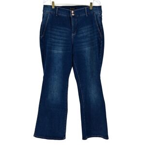 Nanette Lepore Dark Wash Women's Jeans Size 14 Bootcut / Straight Denim Pants